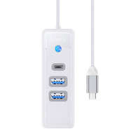 Orico Orico Hub Adapter USB-C to 2x USB 3.0 + USB-C, 5 Gbps, 0.15m (White)