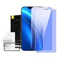 Baseus Baseus Crystal iPhone 14/13/13 Pro Üvegfólia kékfény-szűrővel és porálló bevonattal, 0.3 mm (2 db)