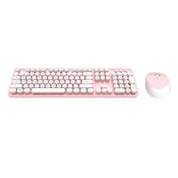 MOFII Wireless keyboard + mouse set MOFII Sweet 2.4G (White-Pink)