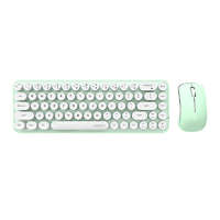 MOFII Wireless keyboard + mouse set MOFII Bean 2.4G (White-Green)