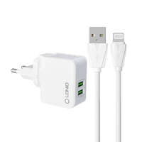 LDNIO Wall charger LDNIO A2203 2USB + Lightning cable