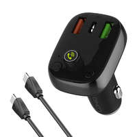 LDNIO LDNIO Bluetooth C704Q 2USB, USB-C Transmiter FM + USB-C - USB-C cable