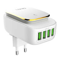 LDNIO LDNIO A4405 4USB, LED lamp Wall charger + Lightning Cable