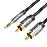 Vention Cable Audio 3.5mm Male to 2x RCA Male Vention BCFBG 1.5m Black