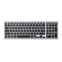 UGREEN Wireless Membrane Keyboard UGREEN KU005 2.4G+BT (Silver-black)
