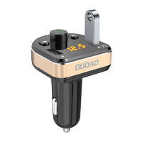 Dudao Car charger Dudao R2Pro, 3-in-1, 2x USB, transmitter FM Bluetooth 15,5W