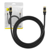Baseus Baseus Hálózati kábel Cat.8, Ethernet RJ45, 40 Gbps, 1,5m (fekete)