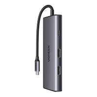 UGREEN UGREEN Revodok Pro CM498 7 az 1-ben adapter USB-C - 2x USB-A 3.2, USB-C 3.2, SD/TF, PD