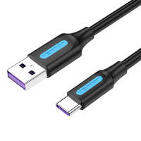 Vention USB 2.0 A to USB-C Cable Vention CORBD 5A 0.5m Black Type PVC