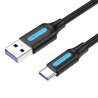 Vention USB 2.0 A to USB-C Cable Vention CORBH 5A 2m Black Type PVC