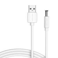 Vention Power Cable USB 2.0 to DC 5.5mm Barrel Jack 5V Vention CEYWG 1,5m (white)