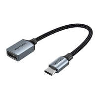 Vention USB-C 2.0 Male to USB Female OTG Cable Vention CCWHB 0.15m, 2A, Gray