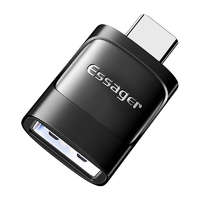 Essager Adapter OTG USB 3.0 female to USB-C male Essager (black)