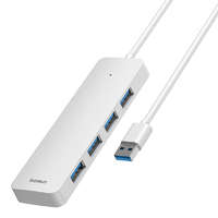 Baseus Baseus UltraJoy Series Lite 4-Port hub 1,5 m, USB - 4xUSB3.0 (fehér)