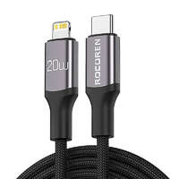 Rocoren Fast Charging cable Rocoren USB-C to Lightning Retro Series 1m (grey)