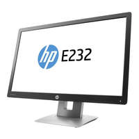 HP LCD HP EliteDisplay 23" E232, black/silver, 1920x1080, 1000:1, 250 cd/m2, VGA, HDMI, DisplayPort, USB Hub, AG