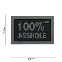 101 INC 101 INC Patch 3D PVC 100% Asshole Black/Grey 14076