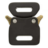 Paracord Fém Csat 14 mm-es Safe Lock - Black/Antique Brass