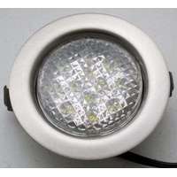 LANDLITE LANDLITE LED-06D-3X1,0W, 3db 1,0W LED 12V, beépíthető lámpa szett (3 db-os LED szett), LED: fehér, lámpa: matt króm