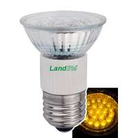 LANDLITE LANDLITE LED, E27, 1.5W, 45lm, sárga, spot formájú fényforrás (LED-JDR/21)