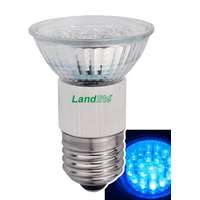 LANDLITE LANDLITE LED, E27, 1.5W, 45lm, kék, spot formájú fényforrás (LED-JDR/21)