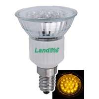LANDLITE LANDLITE LED, E14, 1.5W, 45lm, sárga, spot formájú fényforrás (LED-JDR/21)