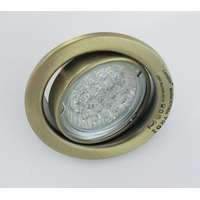 LANDLITE LANDLITE LED, GU10, 3x1,5W, Ø79mm, billenő, antik bronz, spot lámpa keret (KIT-60A-3)