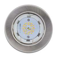 LANDLITE LANDLITE LED, GU10, 3x3W, Ø80mm, fix, matt króm, spot lámpa szett (KIT-57A-3)