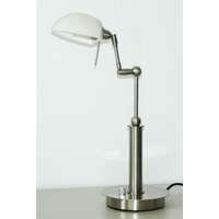 LANDLITE LANDLITE TBT-07 asztali lámpa, G9, max. 1x40W, matt króm, fényszabályozóval, halogén fényforrással