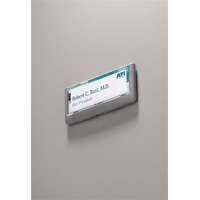 DURABLE Információs tábla, 149x52,5 mm, DURABLE "CLICK SIGN", szürke