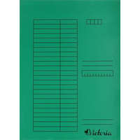 VICTORIA OFFICE Gyorsfűző, karton, A4, VICTORIA OFFICE, zöld