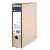 VICTORIA OFFICE Tokos iratrendező, 75 mm, A4, karton, VICTORIA OFFICE, "Natúr"