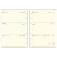 SATURNUS Kalendárium betét, tervező, heti, "L", SATURNUS, chamois 2026