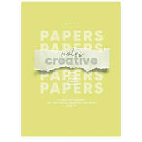 SHKOLYARYK Füzet, tűzött, A4, vonalas, 80 lap, SHKOLYARYK "Notes Creative", vegyes