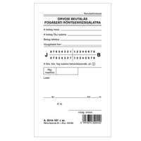 Pátria Nyomtatvány Fogászati beutaló röntgenvizsgálatra szabadlap 85x148 mm