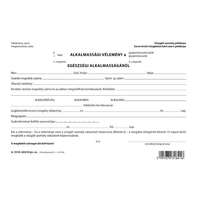 Pátria Nyomtatvány Alkalmassági vélemény a gépjárművezetői alkalmasságról 2 lapos garnitúra A/5 fekvő