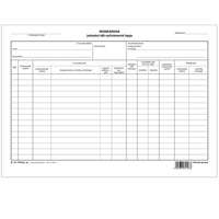 Pátria Nyomtatvány Munkaruha juttatási idő nyilvántartó lap A/4 fekvő