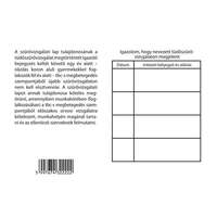 Pátria Nyomtatvány Szűrővizsgálati lap A/6 fekvő