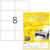 Topstick Etikett címke Topstick 105x74 mm szegély nélküli 100 ív 800 db/doboz