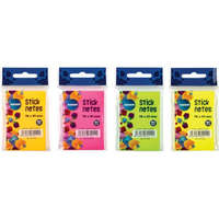 Centrum Öntapadós jegyzettömb Centrum Stick Notes 51x76 mm, 80 lapos, 4 féle neon szín