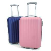 KROKOMANDER KROKOMANDER kétkerekű, középkék-rózsaszín 2db-os kabinbőrönd szett KR1002