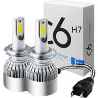 SNHL C6 LED autó fényszóró izzó pár H7 foglalattal - hidegfehér