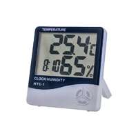 RPP Hőmérséklet és páratartalom mérő állomás, digitális kijelzővel, digitális óra funkcióval, elemes