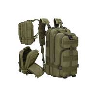 RPP Katonai hátizsák túrázáshoz, 38 literes kapacitással, 5 rekeszes, zöld
