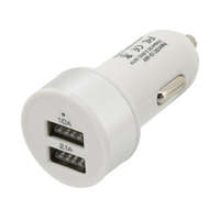 Autós USB adapter – 2 portos, 12/24V szivargyújtóhoz, 5V/2100mA kimenettel 07406