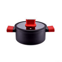 Perfect Home Straight Line tapadásmentes alumínium lábas üvegfedővel 20cm, 3L, indukciós 10406