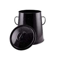 Perfect Home Zománcozott zsírosbödön 20 literes fekete 10459