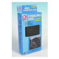 Kormányvédő műbőr fűzős fekete 37-39 cm 33021119