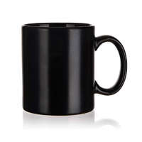 Kerámia bögre MAT 350ml, fekete 60210305