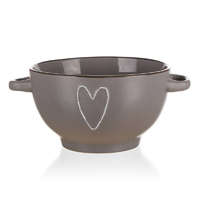 BANQUET HEART kerámia tál, 660 ml, barna 60221526B